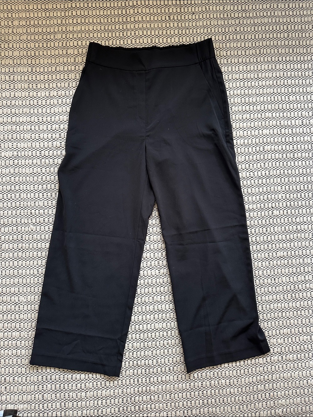 Ministry of Supply Black Wide-Leg Trousers
